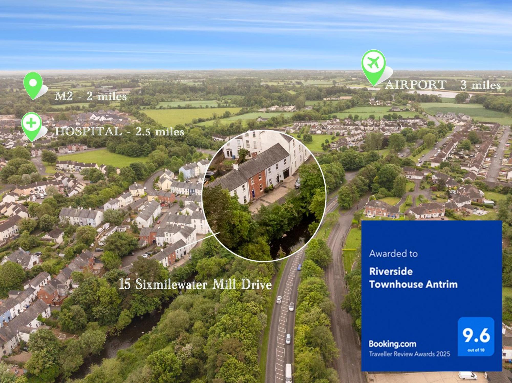 Riverside Townhouse Antrim Esterno foto